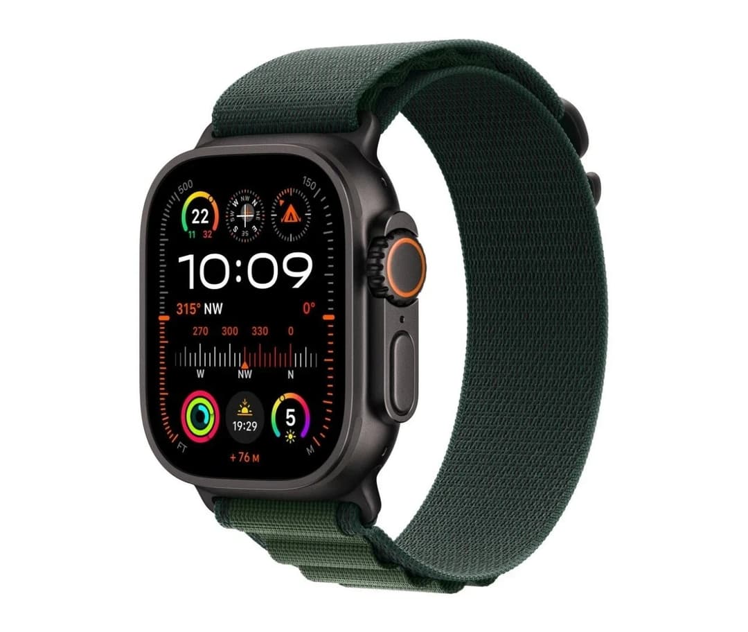 Apple Watch Ultra 49mm Alpine Loop Medium - Dark Green - Image 5