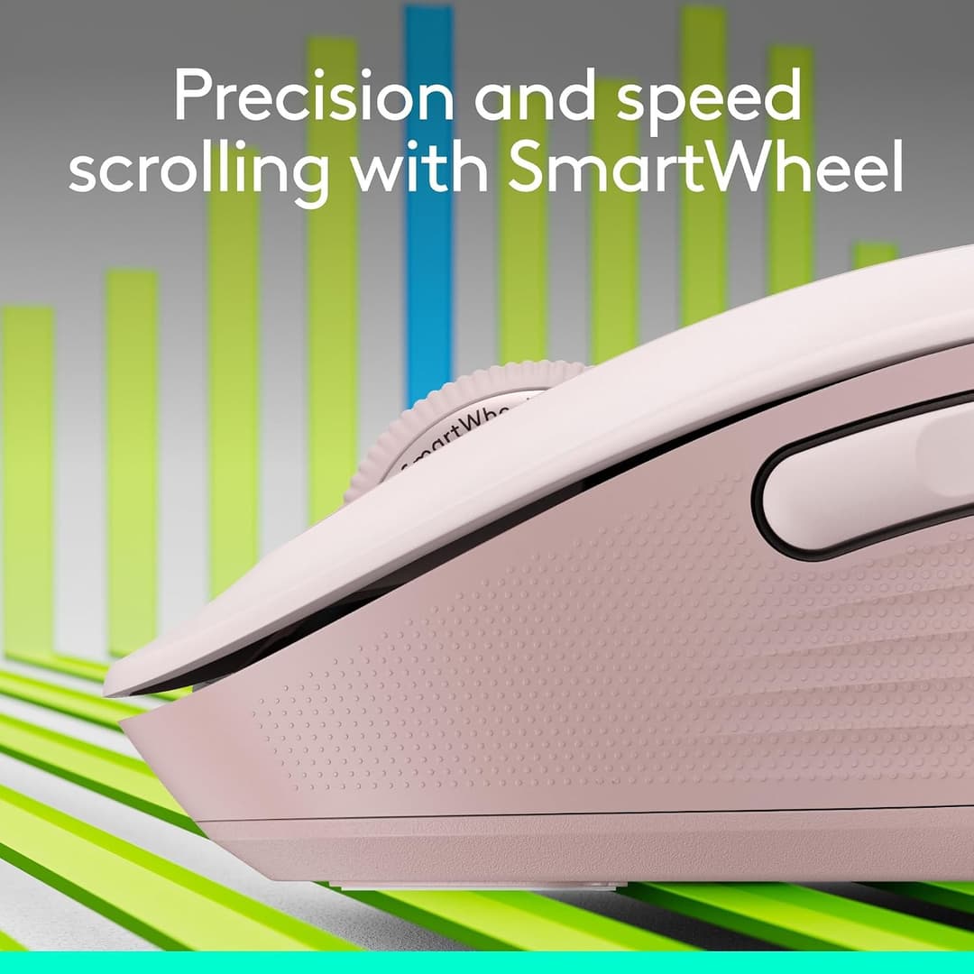 Logitech Signature M650 Wireless Mouse - Rose - Image 5