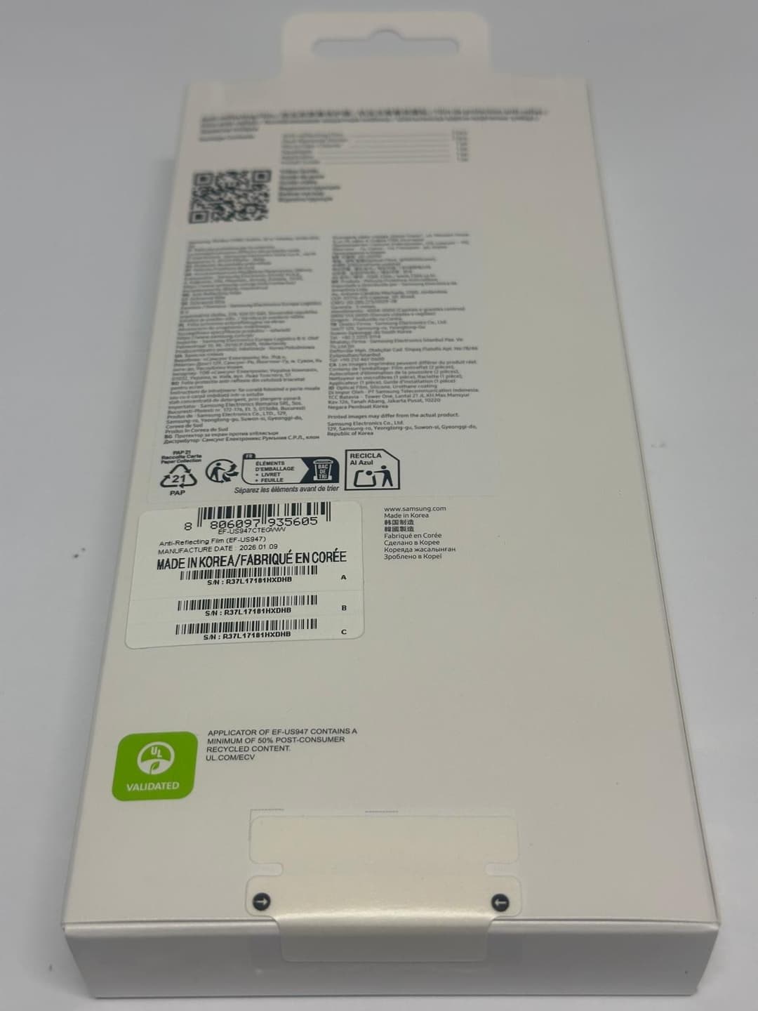 Genuine Samsung Galaxy S26+ Anti-Reflecting Film Screen Protector Twin Pack (EF-US947) - Image 2