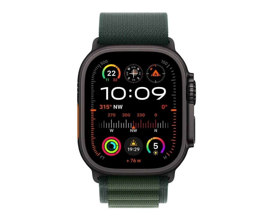 Apple Watch Ultra 49mm Alpine Loop Medium - Dark Green - Image 7