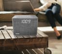 iHome Bluetooth Dual Alarm FM Radio Clock with Speakerphone and USB Charging, - Grey thumbnail 2