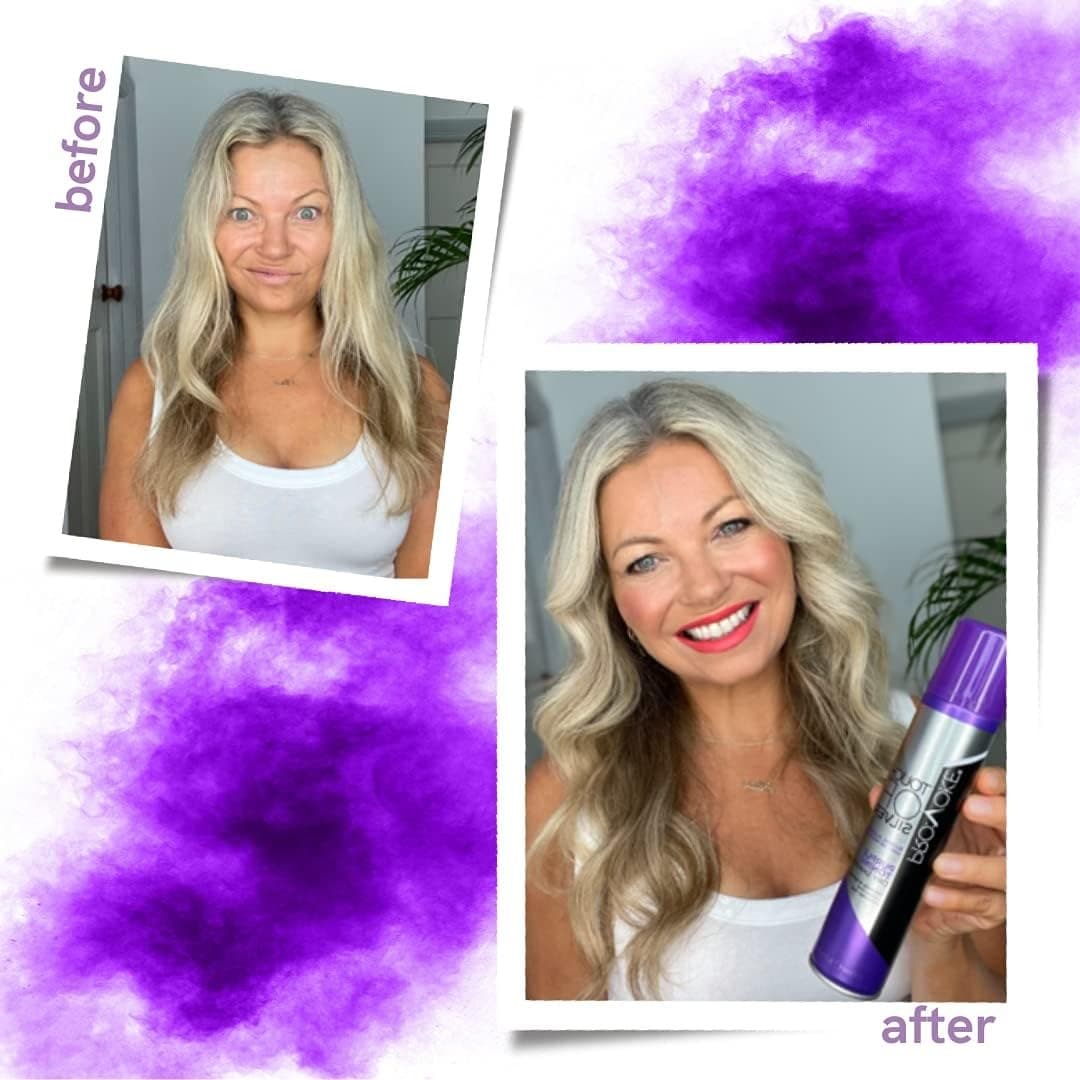 PROVOKE Touch Of Silver Purple Toning Dry Shampoo 200 ml, Neutralises Brassy Tones and Refreshes Hair, First Ever Dry Shampoo - Image 3